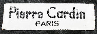 Ensemble, Pierre Cardin (French (born Italy), San Biagio di Callalta 1922–2020 Neuilly), (a) plastic (polyvinyl chloride, casein); (b) wool, French