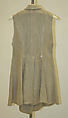 Riding waistcoat, linen, American