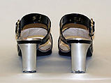 Sandals, House of Charles Jourdan (French, founded 1919), plastic (vinyl), French