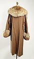 Coat, H. Jaeckal &amp; Sons (American, 1863–1949), wool, fur, American
