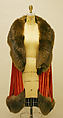 Evening wrap, House of Lanvin (French, founded 1889), fur, French