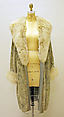 Evening coat, House of Lanvin (French, founded 1889), silk, fur, French