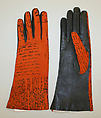 Gloves, Mark W. Cross  American, leather, American