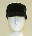 Cap, fur (sealskin), American