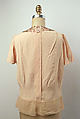 Evening blouse, Mainbocher (French and American, founded 1930), silk, American