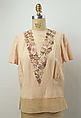 Evening blouse, Mainbocher (French and American, founded 1930), silk, American
