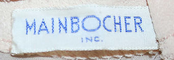 Evening blouse, Mainbocher (French and American, founded 1930), silk, American