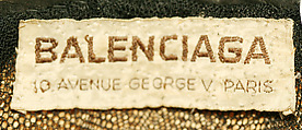 Cap, House of Balenciaga (French, founded 1937), leather, French
