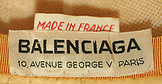 Cloche, House of Balenciaga (French, founded 1937), leather, French