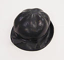 Hat, House of Balenciaga (French, founded 1937), leather, French