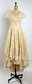 Wedding ensemble, Gaston of Murray Hamburger, silk, American