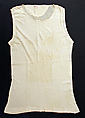 Undershirt, cotton, American or European