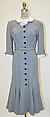 Dress, Traina-Norell  American, wool, linen, American