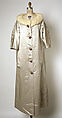 Housecoat, House of Balenciaga (French, founded 1937), silk, fur (mink), metal, French