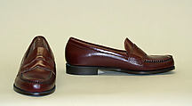Moccasins, G. H. Bass & Co. (American), leather, American