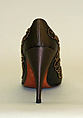 Pumps, Mabel Julianelli (Brooklyn 1909–1994 Long Island), satin, beads, American