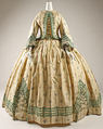Dress, silk, French