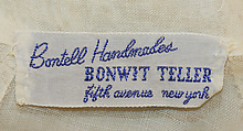 Dickey, Bonwit Teller & Co. (American, founded 1907), [no medium available], American