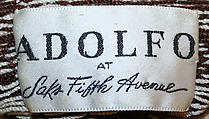 Dress, Adolfo (American, born Cuba, Cárdenas 1923–2021 New York), [no medium available], American