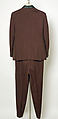 Evening suit, wool, British