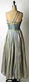 Evening dress, Mainbocher (French and American, founded 1930), cotton, metallic thread, American