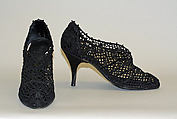 Shoes, Salvatore Ferragamo (Italian, founded 1927), cotton, Italian