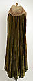 Evening cape, House of Vionnet (French, active 1912–14; 1918–39), silk, fur, French