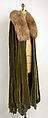 Evening cape, House of Vionnet (French, active 1912–14; 1918–39), silk, fur, French