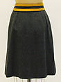 Skirt, Hermès (French, founded 1837), wool, French