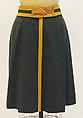 Skirt, Hermès (French, founded 1837), wool, French