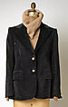 Ensemble, Bill Blass Ltd. (American, founded 1970), (a) cotton; (b) leather; (c) wool, American