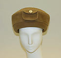 Pillbox hat, Cristobal Balenciaga (Spanish, Guetaria, San Sebastian 1895–1972 Javea), [no medium available], American