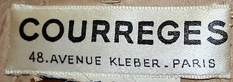 Dress, André Courrèges (French, Pau 1923–2016 Neuilly-sur-Seine), wool, French