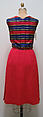 Ensemble, House of Chanel (French, founded 1910), wool, silk, French
