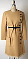 Dress, Norman Norell (American, Noblesville, Indiana 1900–1972 New York), wool, leather, American