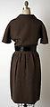 Dress, Norman Norell (American, Noblesville, Indiana 1900–1972 New York), wool, leather, American
