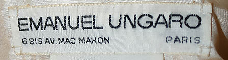 Coat, Emanuel Ungaro (French, 1933–2019), wool, French