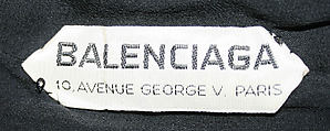 Evening ensemble, House of Balenciaga (French, founded 1937), [no medium available], French