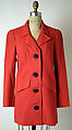 Jacket, Attributed to Elsa Schiaparelli (Italian, 1890–1973), wool, plastic (cellulose nitrate), French