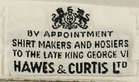 Evening ensemble, Harris &amp; Curtis (British), cotton, British