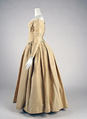 Evening dress, silk, British
