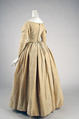 Evening dress, silk, British