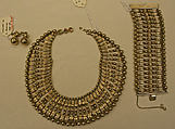 Jewelry set, metal, American