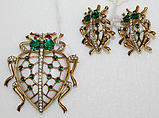 Jewelry set, Trifari  American, metal, plastic, stone, American