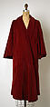Evening coat, House of Chanel (French, founded 1910), cotton, French