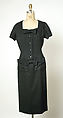 Dress, House of Dior (French, founded 1946), wool, French