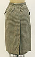 Wrap skirt, Hermès (French, founded 1837), wool, French