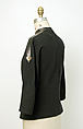 Overblouse, Fernande Desgranges (French), wool, leather, metal, plastic (vinyl), French
