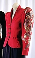 Evening jacket, Schiaparelli (French, founded 1927), rayon, plastic (cellulose nitrate, phenolic resin), French
