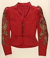 Evening jacket, Schiaparelli (French, founded 1927), rayon, plastic (cellulose nitrate, phenolic resin), French